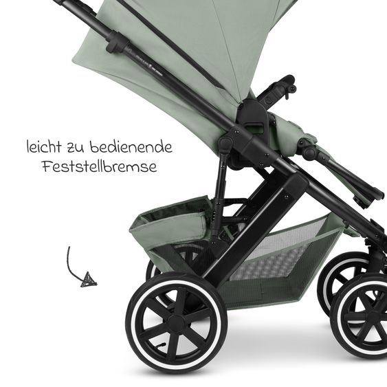 ABC Design Salsa 5 Air baby carriage incl. Urban changing bag, winter footmuff, carrycot & sports seat - Pine