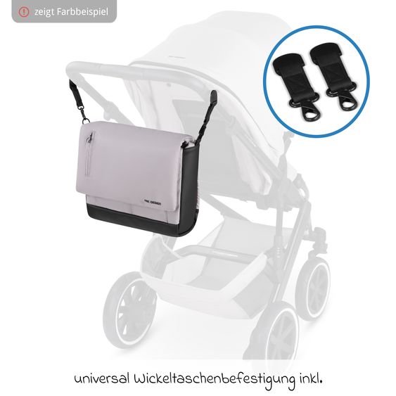 ABC Design Kombi-Kinderwagen Salsa 5 Run - inkl. Babywanne, Sportsitz, Wickeltasche, Regenschutz, Becherhalter & Sonnenschirm - Pure - Avocado
