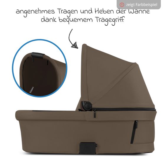 ABC Design Kombi-Kinderwagen Samba 2 inkl. Babywanne & Sportsitz mit XXL-Zubehörpaket - Dark Beige