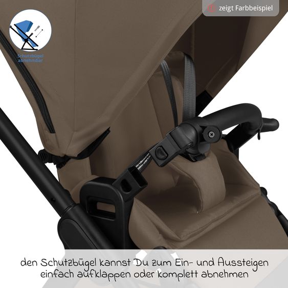 ABC Design Kombi-Kinderwagen Samba 2 inkl. Babywanne & Sportsitz mit XXL-Zubehörpaket - Dark Beige