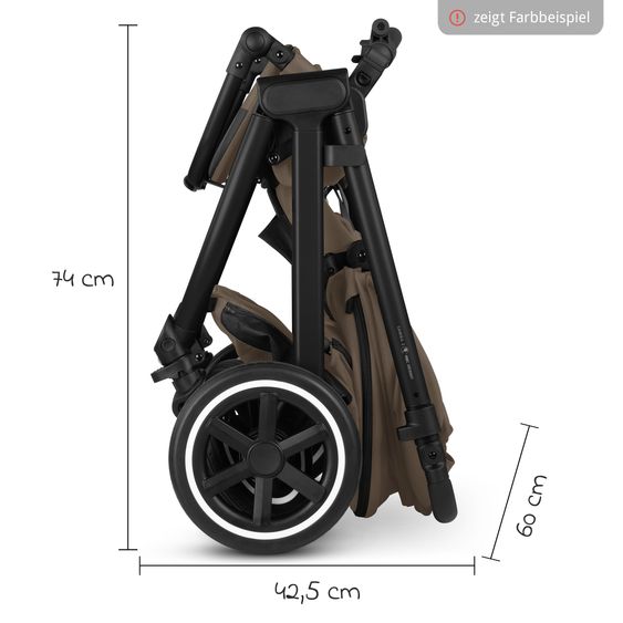 ABC Design Samba 2 baby carriage incl. carrycot & sports seat with XXL accessory pack - Dark Brown