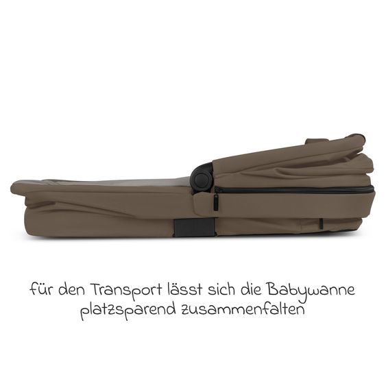 ABC Design Kombi-Kinderwagen Samba 2 inkl. Babywanne & Sportsitz mit XXL-Zubehörpaket - Dark Beige