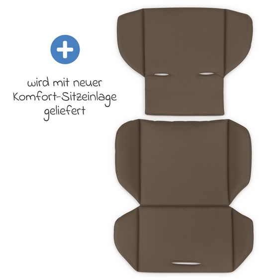 ABC Design Kombi-Kinderwagen Samba 2 inkl. Babywanne & Sportsitz mit XXL-Zubehörpaket - Dark Beige