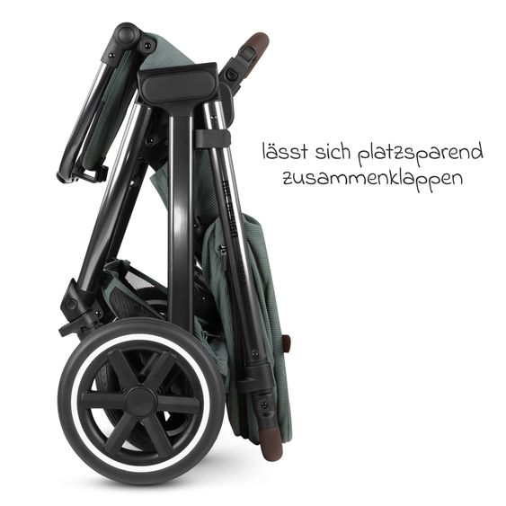 ABC Design Combi stroller Samba - incl. Carrycot & Sports Seat with XXL Accessory Pack - Aloe