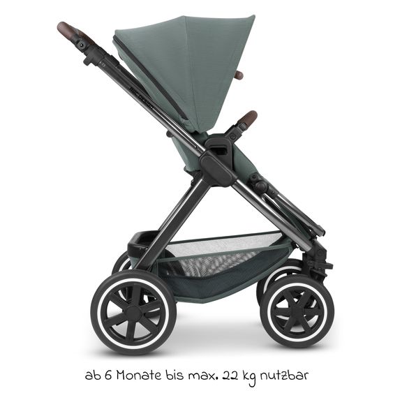 ABC Design Combi stroller Samba - incl. Carrycot & Sports Seat with XXL Accessory Pack - Aloe