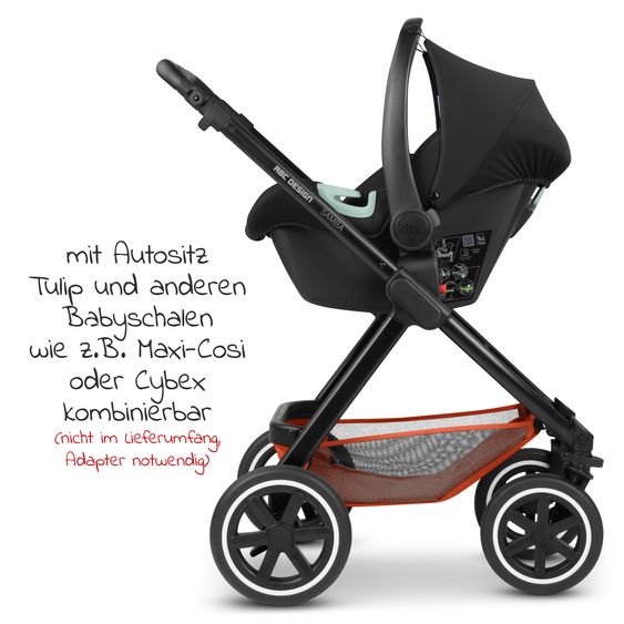 ABC Design Passeggino Samba - incluso navicella e seggiolino sportivo con pacchetto accessori XXL - Carota