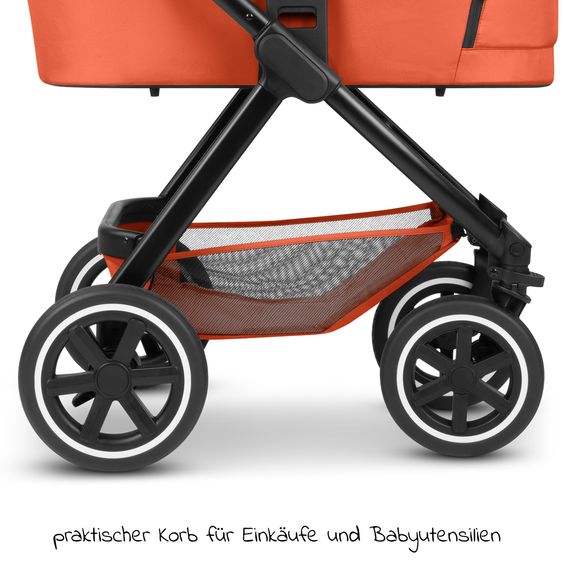 ABC Design Passeggino Samba - incluso navicella e seggiolino sportivo con pacchetto accessori XXL - Carota