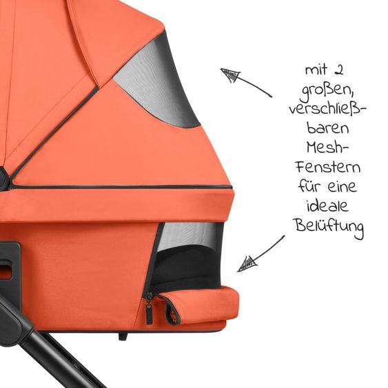 ABC Design Passeggino Samba - incluso navicella e seggiolino sportivo con pacchetto accessori XXL - Carota