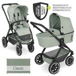Kombi-Kinderwagen Samba - inkl. Babywanne & Sportsitz mit XXL Zubehörpaket - Classic Edition - Pine