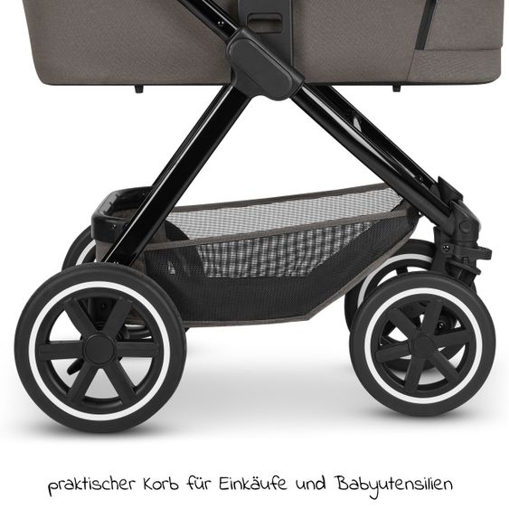 ABC Design Kombi-Kinderwagen Samba - inkl. Babywanne & Sportsitz mit XXL Zubehörpaket - Diamond Edition - Herb