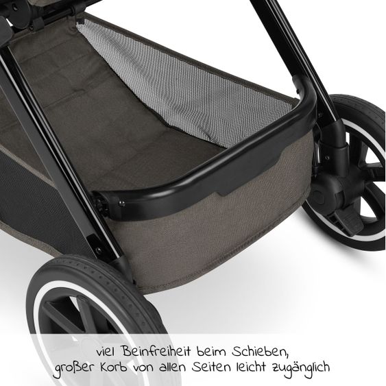 ABC Design Kombi-Kinderwagen Samba - inkl. Babywanne & Sportsitz mit XXL Zubehörpaket - Diamond Edition - Herb