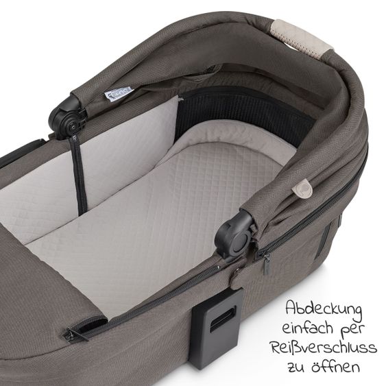 ABC Design Kombi-Kinderwagen Samba - inkl. Babywanne & Sportsitz mit XXL Zubehörpaket - Diamond Edition - Herb