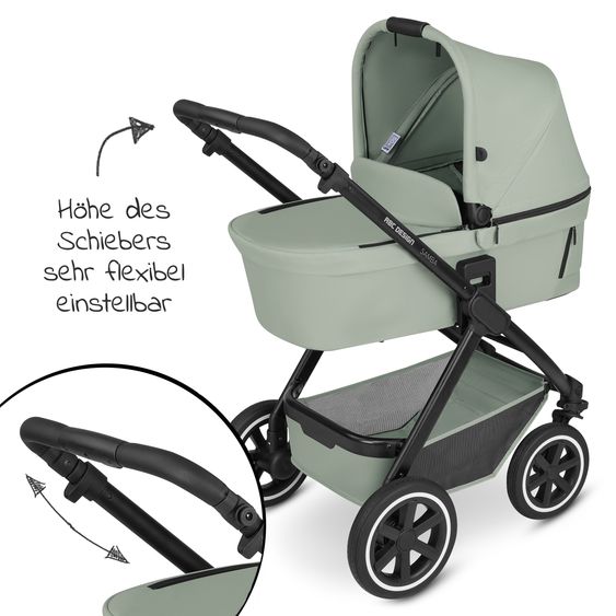 ABC Design Kombi-Kinderwagen Samba - inkl. Babywanne & Sportsitz mit XXL Zubehörpaket - Pine