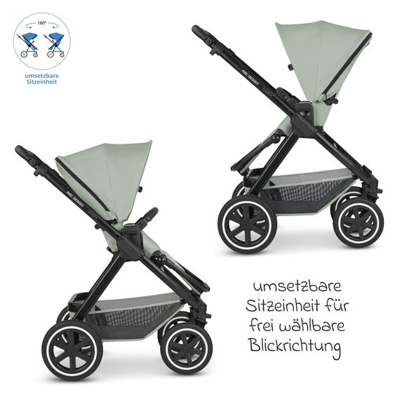 ABC Design Combi stroller Samba - incl. Carrycot & Sports Seat with XXL Accessory Pack - Pine