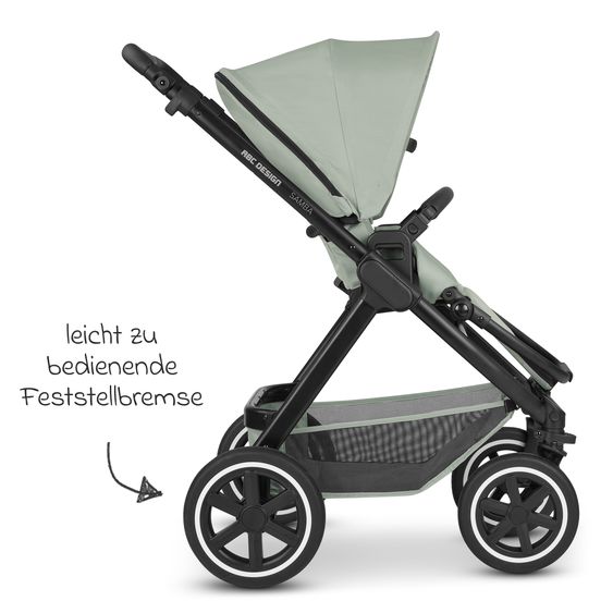 ABC Design Combi stroller Samba - incl. Carrycot & Sports Seat with XXL Accessory Pack - Pine