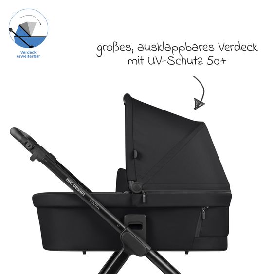 ABC Design Combi stroller Samba - incl. Carrycot & Sports Seat with XXL Accessory Pack - Pine