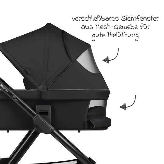 ABC Design Combi stroller Samba - incl. Carrycot & Sports Seat with XXL Accessory Pack - Pine