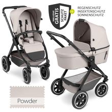 Passeggino Samba - incluso navicella e seggiolino sportivo con pacchetto accessori XXL - Cipria