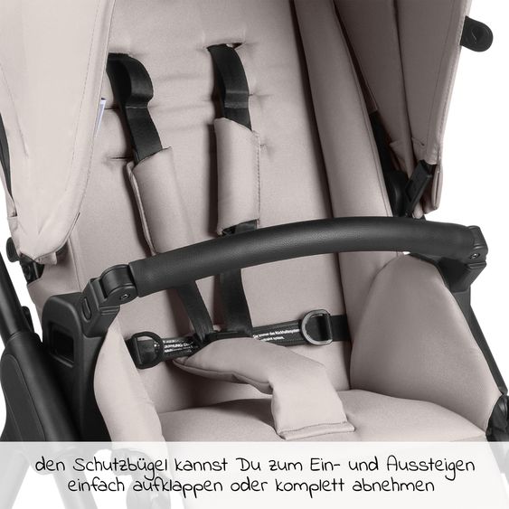 ABC Design Kombi-Kinderwagen Samba - inkl. Babywanne & Sportsitz mit XXL Zubehörpaket - Powder