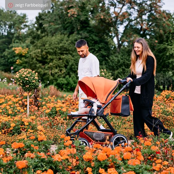 ABC Design Kombi-Kinderwagen Samba - inkl. Babywanne & Sportsitz mit XXL Zubehörpaket - Pure Edition - Grain