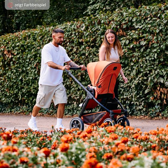 ABC Design Kombi-Kinderwagen Samba - inkl. Babywanne & Sportsitz mit XXL Zubehörpaket - Pure Edition - Grain