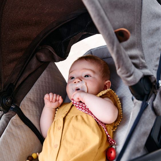 ABC Design Kombi-Kinderwagen Samba - inkl. Babywanne & Sportsitz mit XXL Zubehörpaket - Pure Edition - Nature