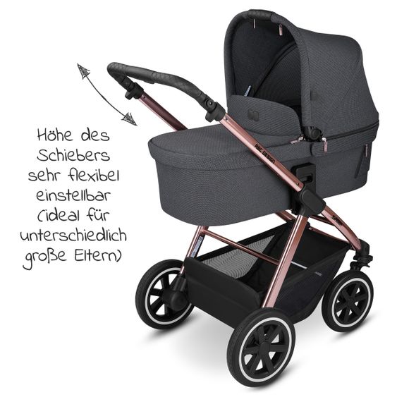 ABC Design Kombi-Kinderwagen Samba - inkl. Babywanne, Sportsitz und XXL Zubehör-Paket - Diamond Edition - Bubble