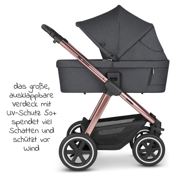 ABC Design Kombi-Kinderwagen Samba - inkl. Babywanne, Sportsitz und XXL Zubehör-Paket - Diamond Edition - Bubble