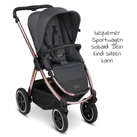 ABC Design Kombi-Kinderwagen Samba - inkl. Babywanne, Sportsitz und XXL Zubehör-Paket - Diamond Edition - Bubble