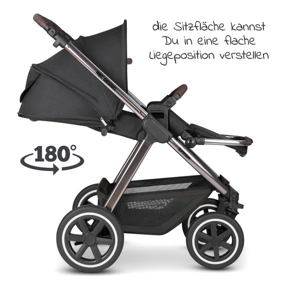 ABC Design Kombi-Kinderwagen Samba - inkl. Babywanne, Sportsitz und XXL Zubehör-Paket - Diamond Edition - Dolphin