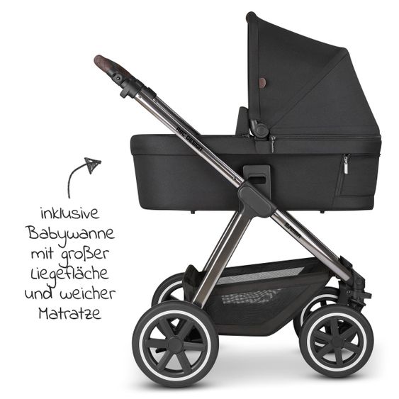 ABC Design Kombi-Kinderwagen Samba - inkl. Babywanne, Sportsitz und XXL Zubehör-Paket - Diamond Edition - Dolphin