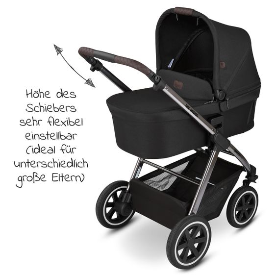 ABC Design Kombi-Kinderwagen Samba - inkl. Babywanne, Sportsitz und XXL Zubehör-Paket - Diamond Edition - Dolphin