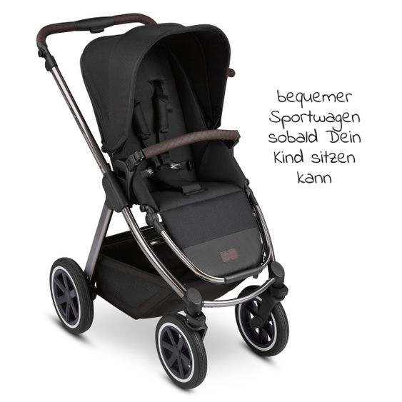 ABC Design Kombi-Kinderwagen Samba - inkl. Babywanne, Sportsitz und XXL Zubehör-Paket - Diamond Edition - Dolphin