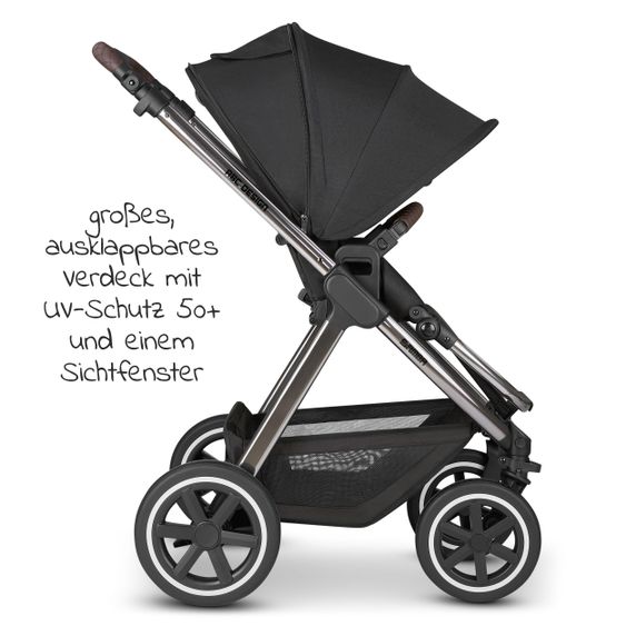 ABC Design Kombi-Kinderwagen Samba - inkl. Babywanne, Sportsitz und XXL Zubehör-Paket - Diamond Edition - Dolphin