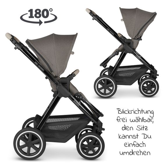 ABC Design Passeggino combinato Samba - incluso navicella, seggiolino sportivo e pacchetto accessori XXL - Diamond Edition - Herb