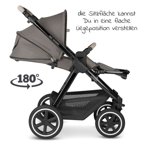 ABC Design Passeggino combinato Samba - incluso navicella, seggiolino sportivo e pacchetto accessori XXL - Diamond Edition - Herb