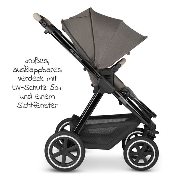 ABC Design Passeggino combinato Samba - incluso navicella, seggiolino sportivo e pacchetto accessori XXL - Diamond Edition - Herb