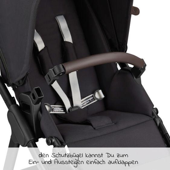 ABC Design Passeggino Samba Combi - incluso navicella, seggiolino sportivo e pacchetto accessori XXL - Fashion Edition - Midnight