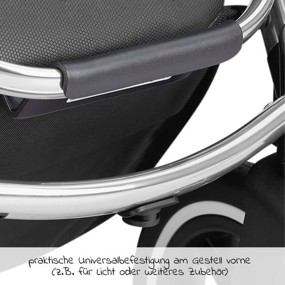 ABC Design Kombi-Kinderwagen Samba - inkl. Babywanne, Sportsitz und XXL Zubehör-Paket - Fashion Edition - Mineral