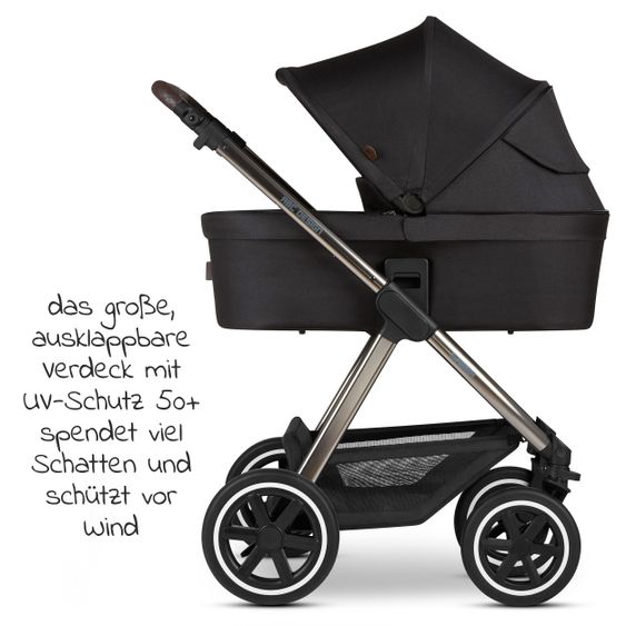 ABC Design Kombi-Kinderwagen Samba - inkl. Babywanne, Sportsitz & XXL Zubehörpaket - Diamond Edition - Dolphin