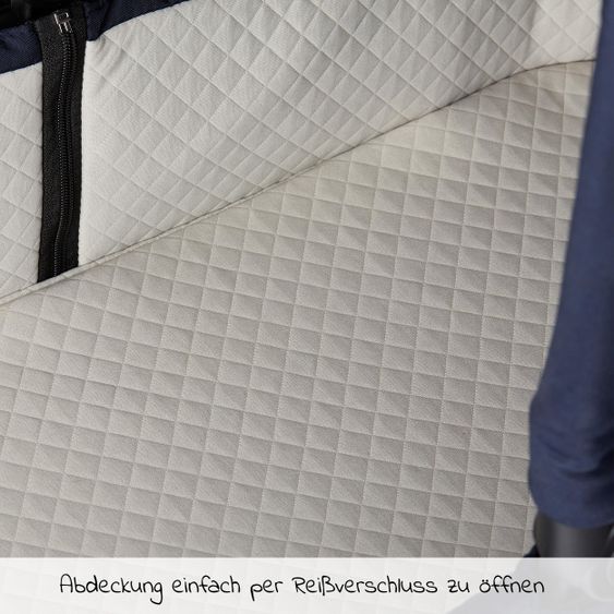 ABC Design Kombi-Kinderwagen Samba - inkl. Babywanne, Sportsitz & XXL Zubehörpaket - Diamond Edition - Navy