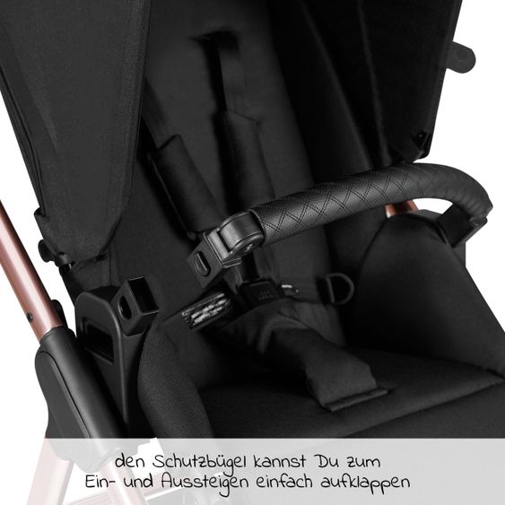 ABC Design Kombi-Kinderwagen Samba - inkl. Babywanne, Sportsitz & XXL Zubehörpaket - Diamond Edition - Rose Gold