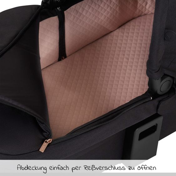 ABC Design Kombi-Kinderwagen Samba - inkl. Babywanne, Sportsitz & XXL Zubehörpaket - Diamond Edition - Rose Gold