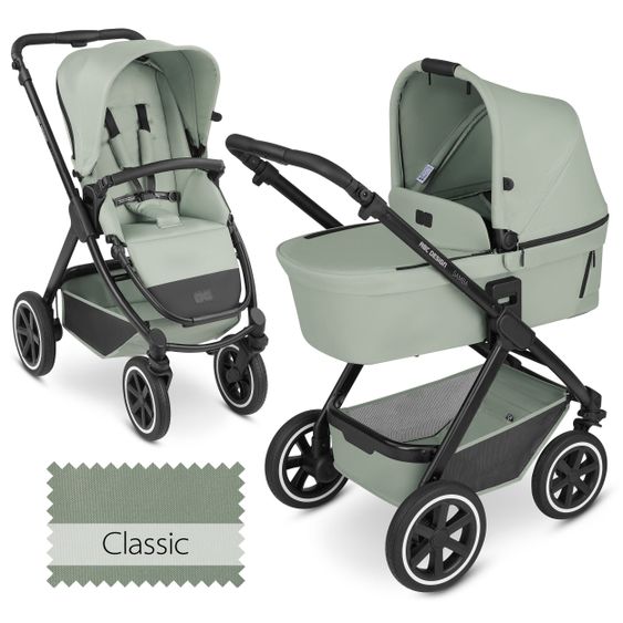 ABC Design Passeggino Samba Combi - incluso navicella e seggiolino sportivo - Classic Edition - Pino
