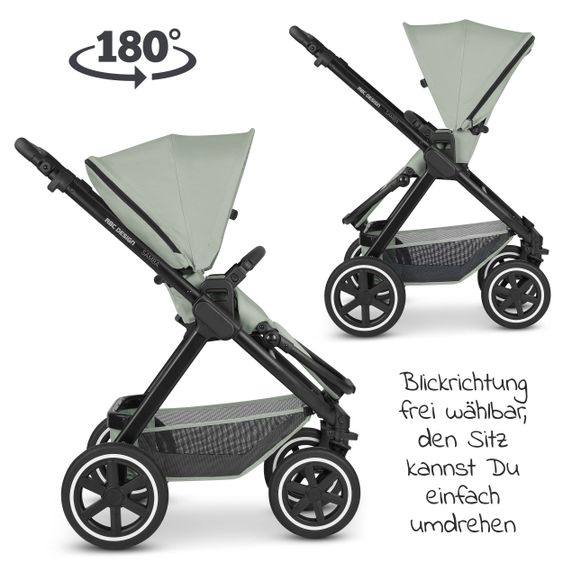 ABC Design Passeggino Samba Combi - incluso navicella e seggiolino sportivo - Classic Edition - Pino