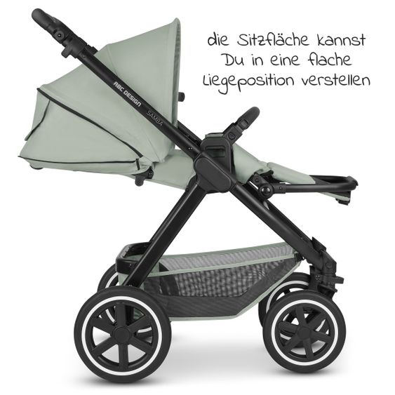 ABC Design Passeggino Samba Combi - incluso navicella e seggiolino sportivo - Classic Edition - Pino