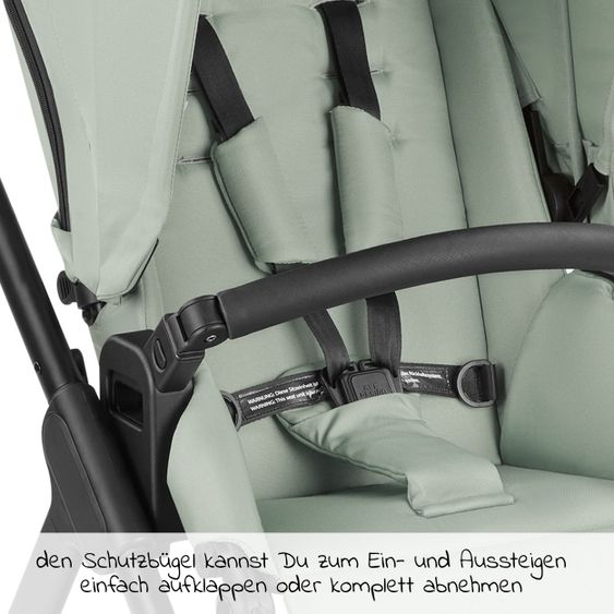 ABC Design Passeggino Samba Combi - incluso navicella e seggiolino sportivo - Classic Edition - Pino