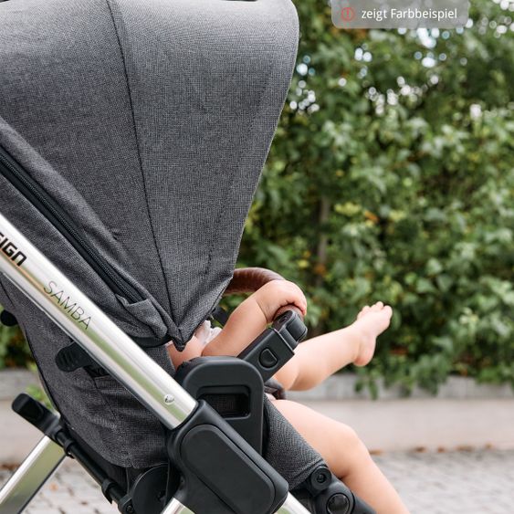 ABC Design Passeggino Samba Combi - incluso navicella e seggiolino sportivo - Classic Edition - Pino