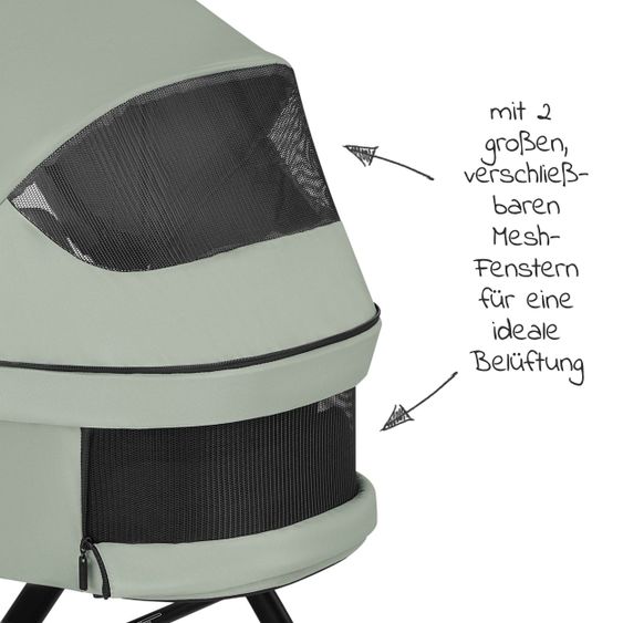 ABC Design Passeggino Samba Combi - incluso navicella e seggiolino sportivo - Classic Edition - Pino