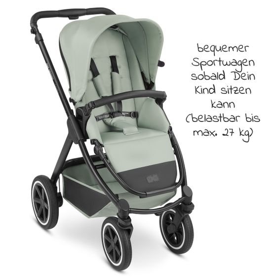 ABC Design Passeggino Samba Combi - incluso navicella e seggiolino sportivo - Classic Edition - Pino